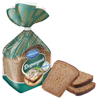 Хлеб Коломенское Дарницкий формовой нарезка, 350г