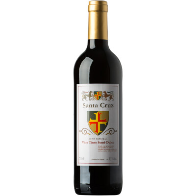 Вино Santa Cruz красное полусладкое 11%, 750мл