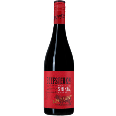Вино Beefsteak Club Стейк и Свобода Шираз красное сухое, 750мл