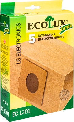 Мешок-пылесборник EcoLux ЕС1301 бумажный для пылесосов LG TB36 DB42, 5шт