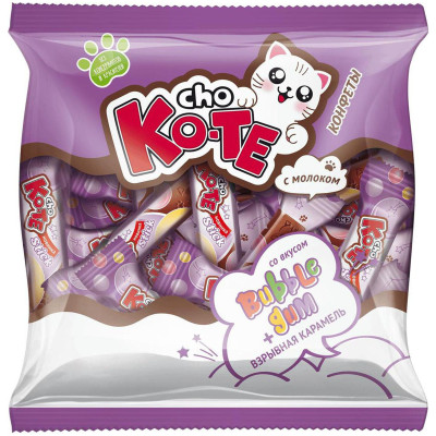 Конфеты Cho Ko-Te Stick со вкусом Bubble Gum и взрывной карамелью