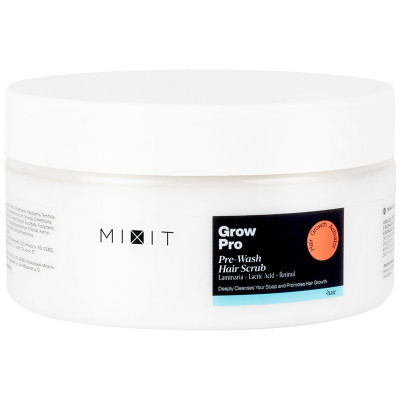 Скраб для кожи головы Mixit Grow Pro Pre-Wash Hair Scrub ламинария-молочная кислота-ретинол, 200мл