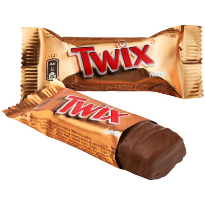 Батончик шоколадный Twix Minis с карамелью, 1кг