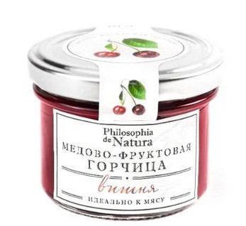 Соус горчичный Philosophia De Natura Вишнёвый медово-фруктовая, 100мл