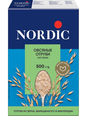 Отруби Nordic овсяные, 500г