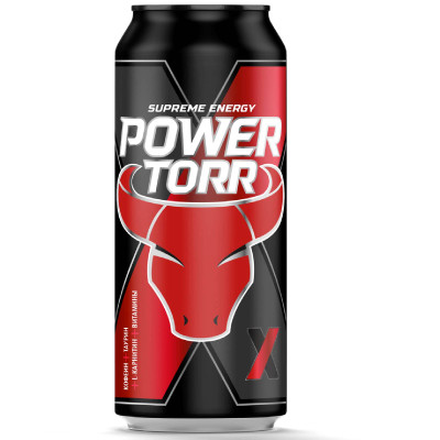 Напиток энергетический Power Torr безалкогольный газированный, 500мл