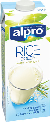 Напиток рисовый Alpro со вкусом ванили обогащённый кальцием и витаминами 1.3%, 1л
