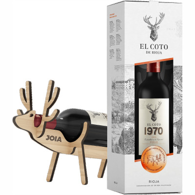 Вино El Coto 1970 Rioja DOC красное сухое подарочная упаковка с подставкой под бутылку 13.5%, 750мл