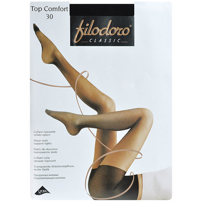 Колготки Filodoro Classic Top Comfort 30 den Nero р.3