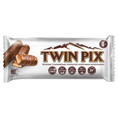 Печенье Twin Pix с карамелью для детского питания, 50г