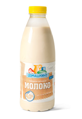 Молоко Село Домашкино топлёное 4%, 900мл
