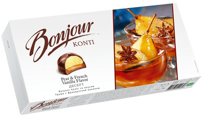 Десерт Bonjour груша с французской ванилью, 232г
