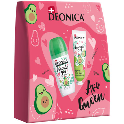 Подарочный набор Deonica For Teens Avocado girl Ролик + крем для рук
