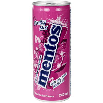 Напиток Mentos Fruity Mix безалкогольный негазированный, 240мл