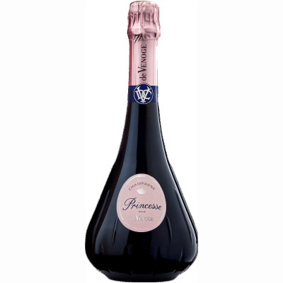 Вино игристое De Venoge Princess Rose выдержанное розовое брют в п/у, 750мл