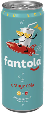 Напиток безалкогольный Fantola Оранж кола газированный, 330мл