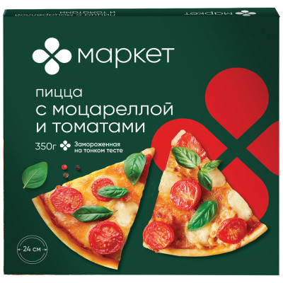 Пицца с моцареллой и томатами Маркет Перекрёсток, 350г