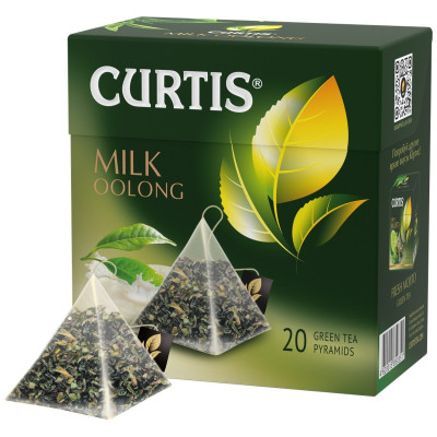 Чай Curtis Молочный оолонг зелёный в пирамидках, 20х1.47г