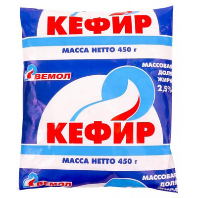 Кефир Вемол 2.5%, 450мл