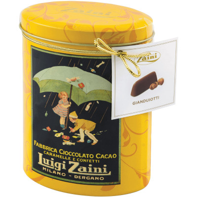 Конфеты Zaini Gianduiotti шоколадные с цельным лесным орехом, 186г