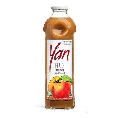 Сок Yan персиково-яблочный прямого отжима, 930мл