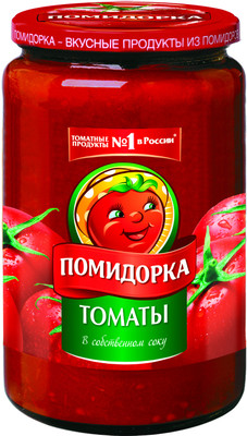 Томаты Помидорка неочищенные в томатном соке, 720г