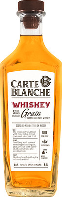 Виски Carte Blanche зерновой 40%, 500мл