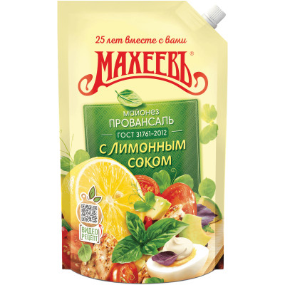 Майонез Махеевъ Провансаль с лимонным соком, 655мл