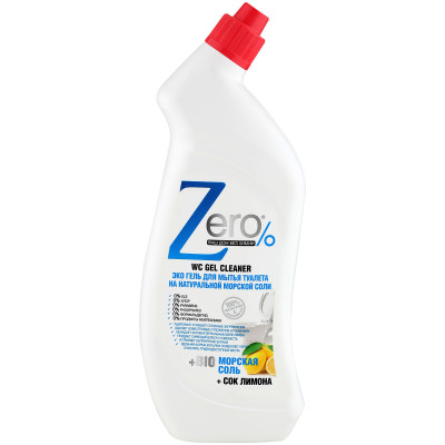 Эко-гель Zero для туалета морская соль-сок лимона, 750мл