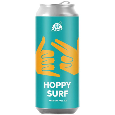 Пиво AF Brew Hoppy Surf светлое непастеризованное нефильтрованное неосветлённое 5.3%, 330мл