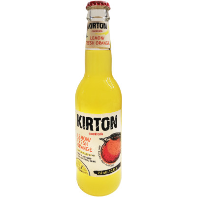 Напиток слабоалкогольный Kirton со вкусом лимон-апельсин газированный 7.2%, 330мл
