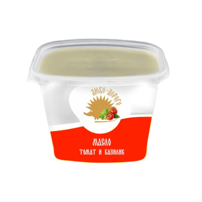 Масло сливочное Любо-дорого Закусочное томат-базилик 62%, 200г