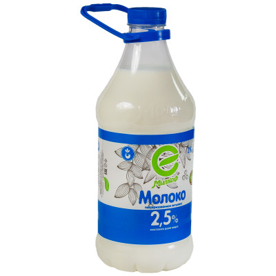 Молоко Милкоф питьевое пастеризованное 2.5%, 1.6л