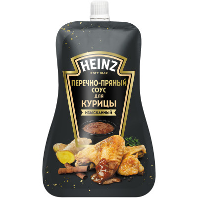 Соус Heinz Перечно-пряный для курицы деликатесный, 200г