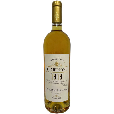 Вино Gurjaani Premium Qimerioni белое сухое 13%, 750мл