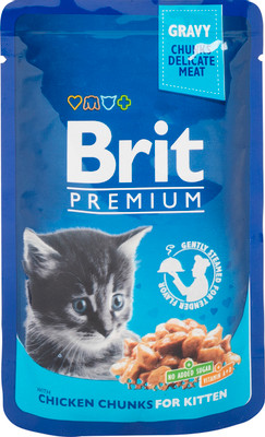 Корм Brit Premium с курицей для котят, 100г