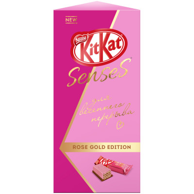 Шоколад KitKat Senses Taste Of Strawberry-Pink Wafer Taste Of Strawberry со вкусом клубники, 159.4г