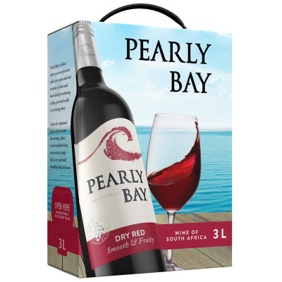 Вино Pearly Bay Dry Red красное сухое 13.5%, 3л