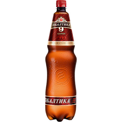 Пиво Балтика №9 Крепкое светлое 8%, 1.35л