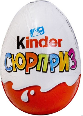 Яйцо шоколадное Kinder сюрприз с игрушкой-сюрпризом, 40г