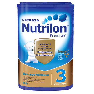 Смесь Nutrilon 3 Premium Junior сухая молочная, 800г