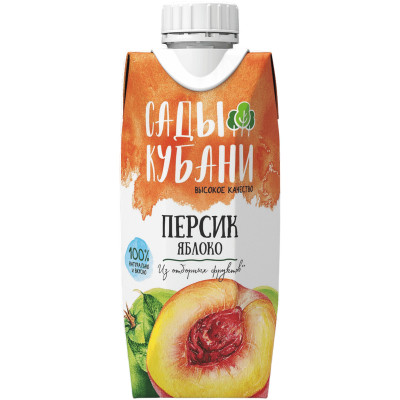 Нектар Сады Кубани яблоко-персик, 330мл