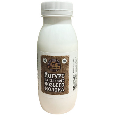 Йогурт из цельного козьего молока 3-4.5%, 200мл