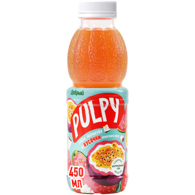 Напиток сокосодержащий Pulpy Маракуя-Гуава-Кокос, 450мл