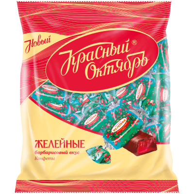 Конфеты Красный Октябрь Желейные барбарисовый вкус, 250г