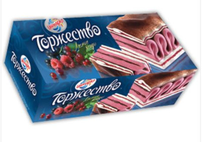 Мороженое Инмарко Торжество дачные ягоды ванильное с малиной 4%, 480г