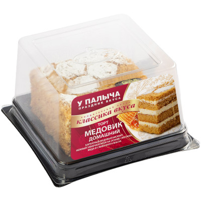 Торт У Палыча Медовик Домашний бисквитный с заварным кремом, 250г