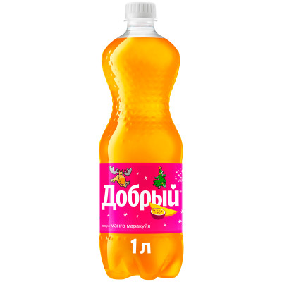 Напиток безалкогольный Добрый манго-маракуйя сильногазированный, 1л