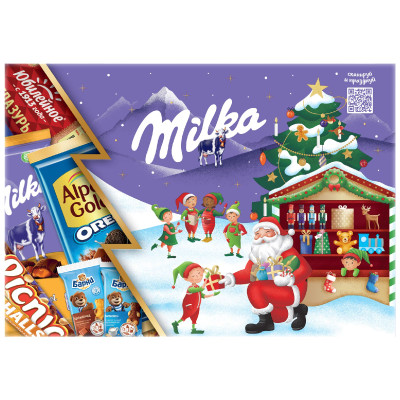 Набор кондитерской продукции Milka Большой Новогодний Микс Санта, 599г