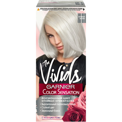 Крем-краска для волос Garnier Color Sensation the Vivids платиновый металлик, 110мл